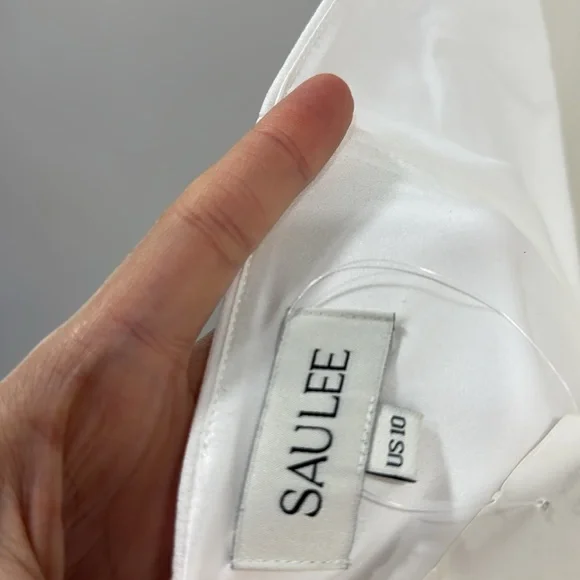 SAU LEE Florence Dress in White - Picture 13 of 16